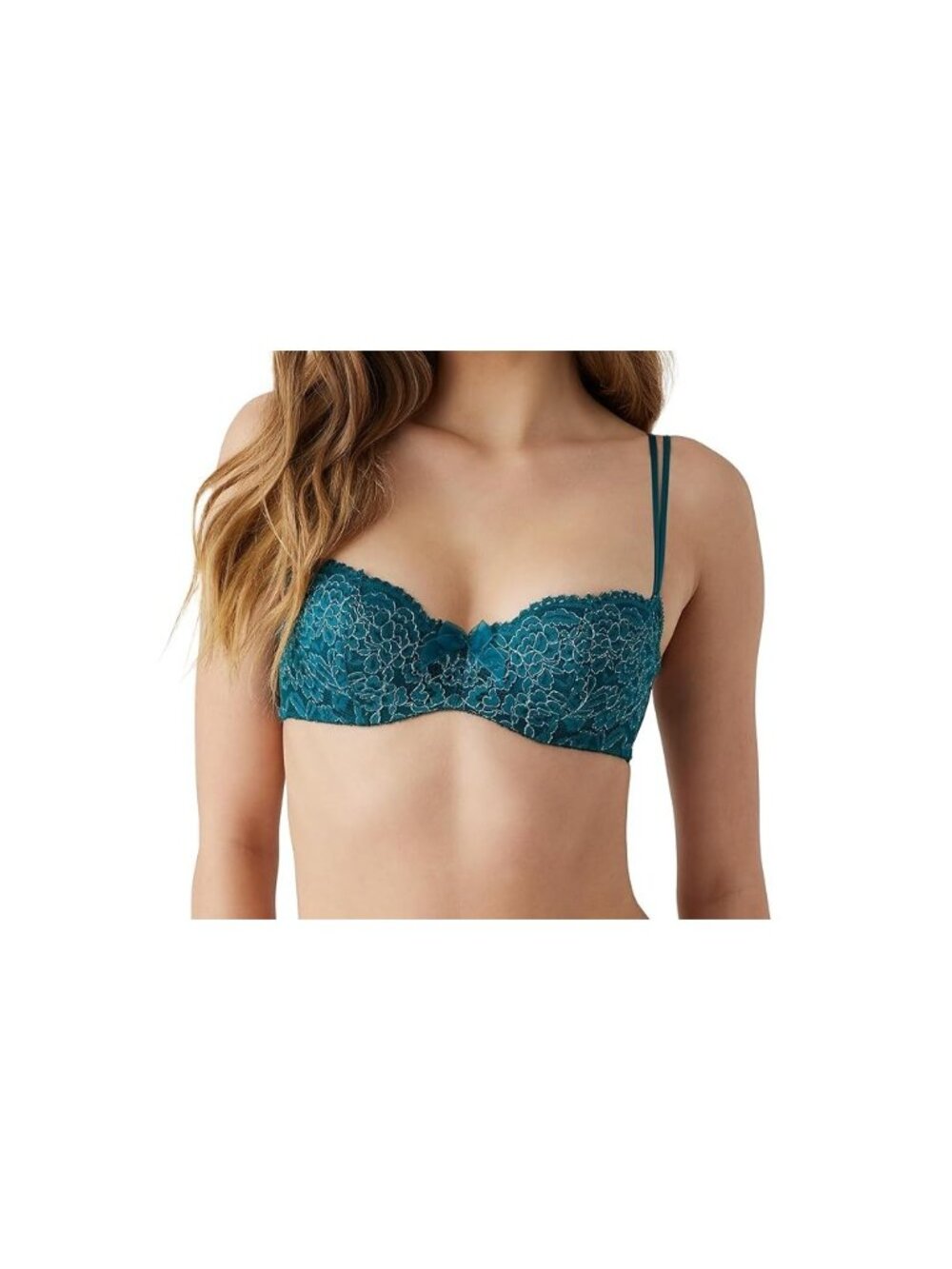 b.tempt'd  by Wacoal Ciao Bella Balconette Bra 953144 Lace Spruce 32DDD NEW